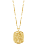 Dower & Hall St. Christopher tiny talisman gold pendant necklace (British brand)