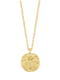 Dower & Hall St. Michael pendant necklace gold, imported from the UK