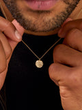 Dower & Hall St. Michael pendant necklace gold, imported from the UK