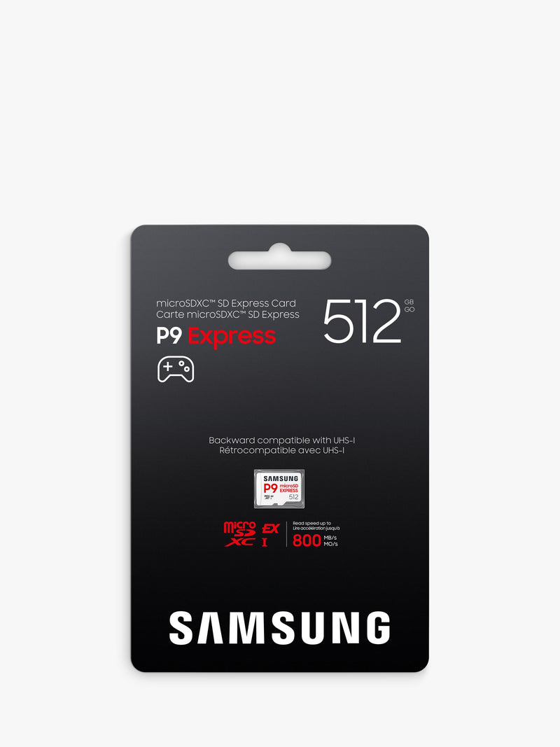 Samsung P9 Express microSDXC memory card 512GB, UK version