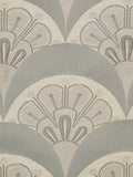 Liberty London Deco Scallop Furnishing Fabric, Pewter