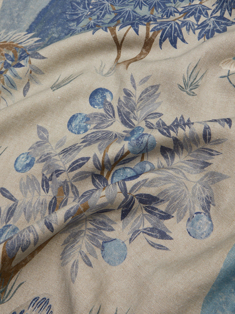 Liberty London Enchanted Wood furnishing fabric Lapis, UK version