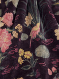 Liberty London Lotus Garden velvet furnishing fabric (British brand)