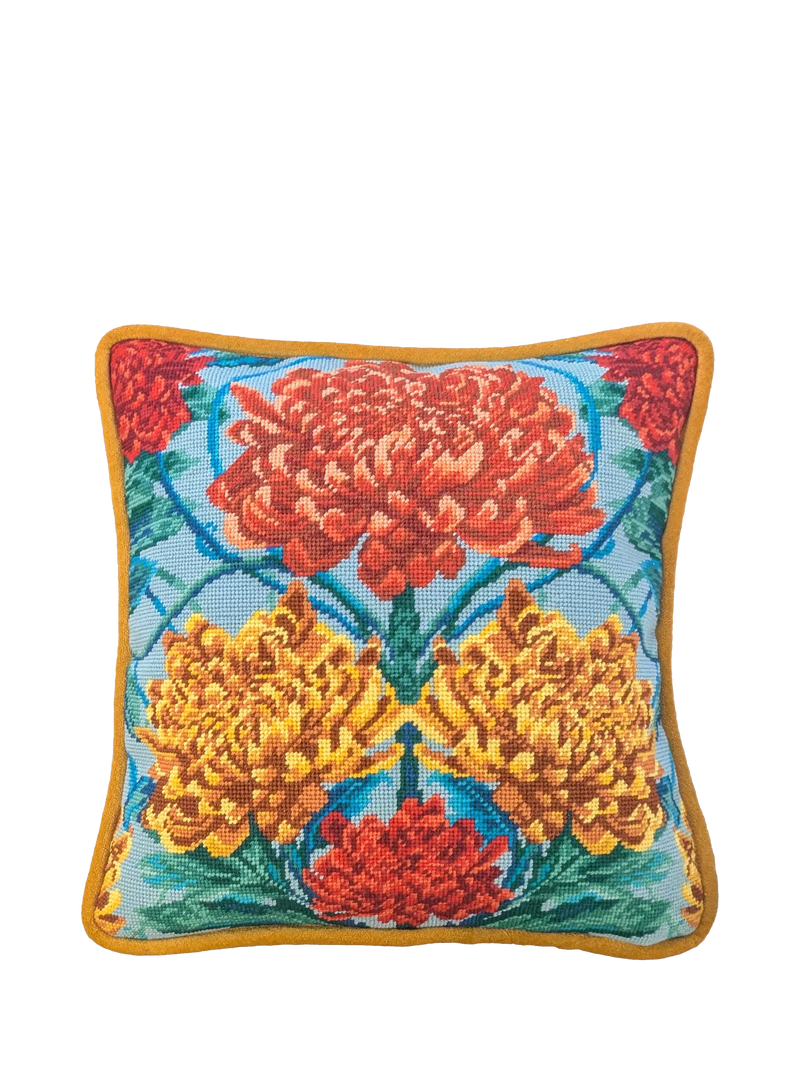 Bothy Threads Caustic Chrysanthemum tapestry kit 36x36cm, imported from the UK