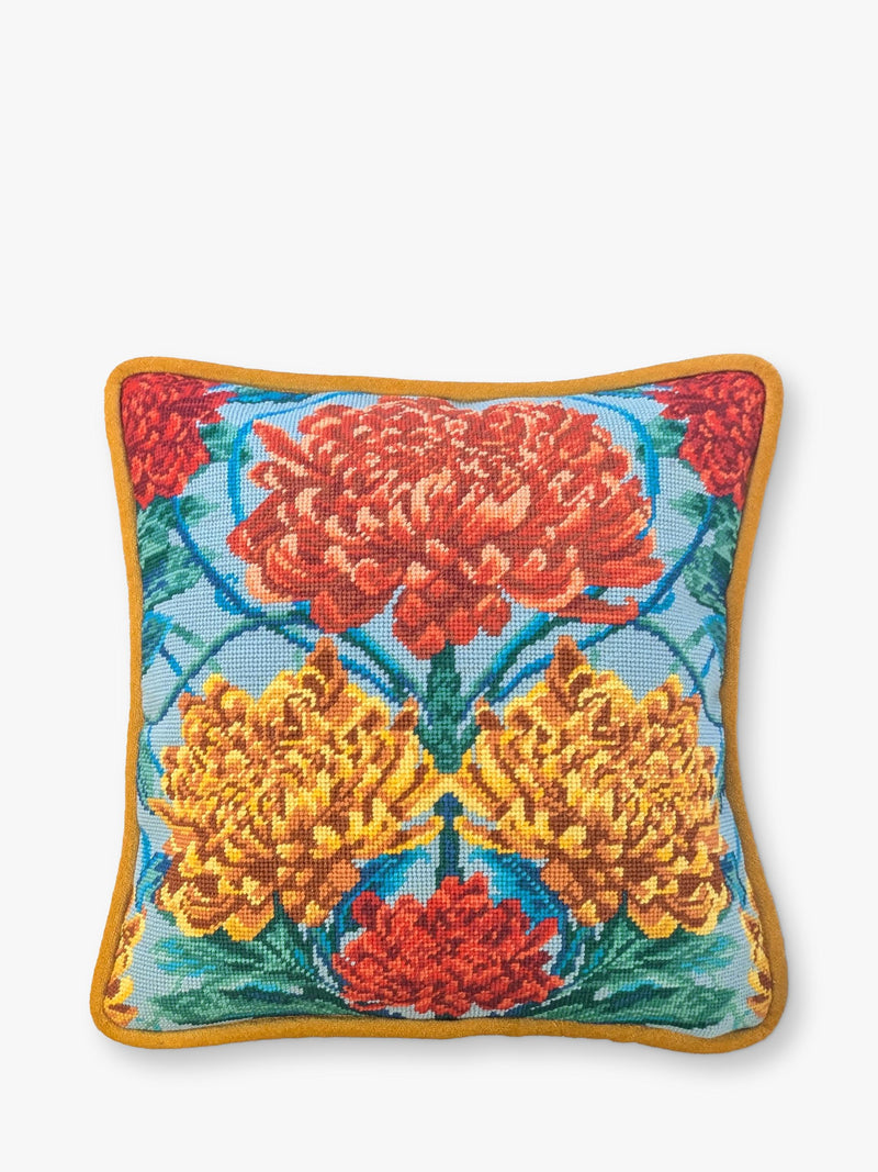 Bothy Threads Caustic Chrysanthemum tapestry kit 36x36cm, imported from the UK