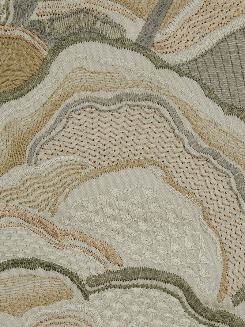 Liberty London Mount Edo furnishing fabric embroidered landscape (British brand)