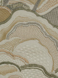 Liberty London Mount Edo furnishing fabric embroidered landscape (British brand)