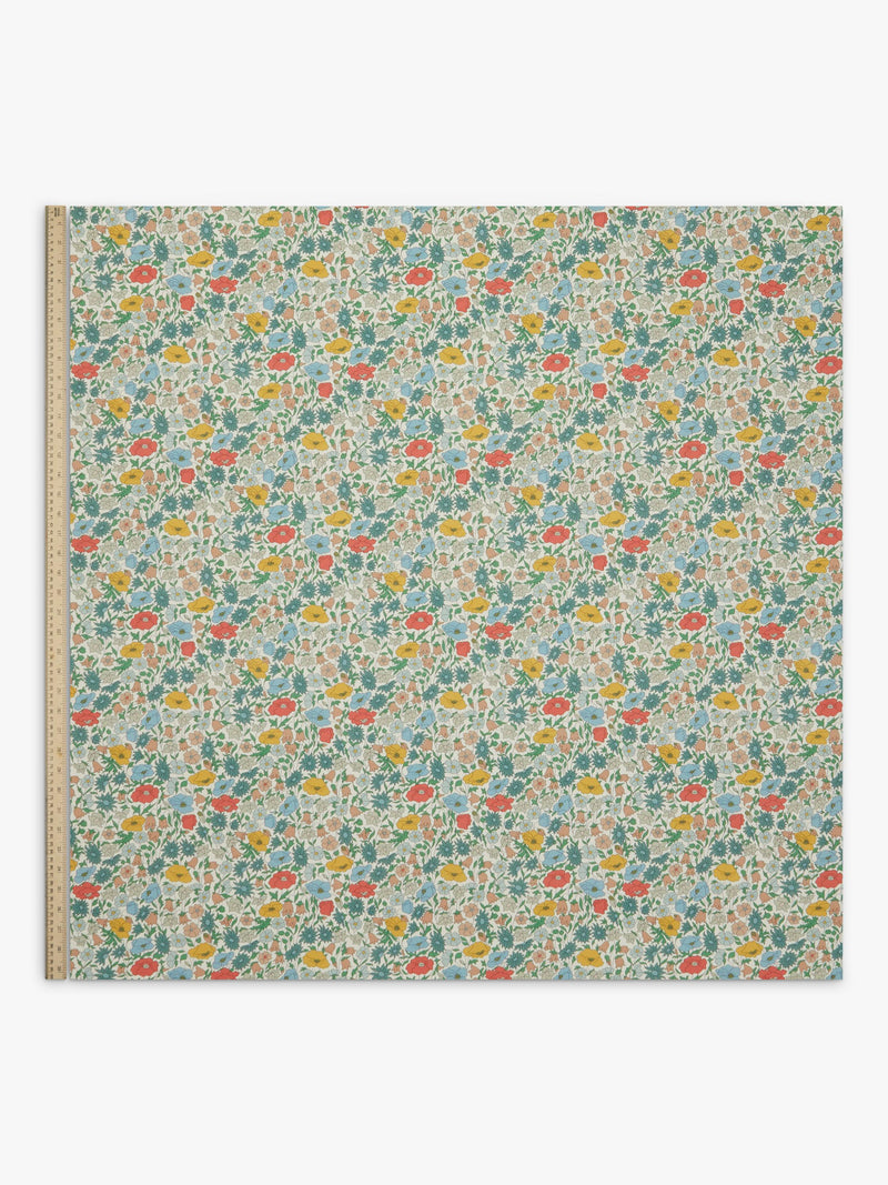 Liberty London Poppy Meadowfield floral cotton fabric (British brand)