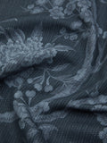 Liberty London porcelain flower furnishing fabric in ink (British brand)