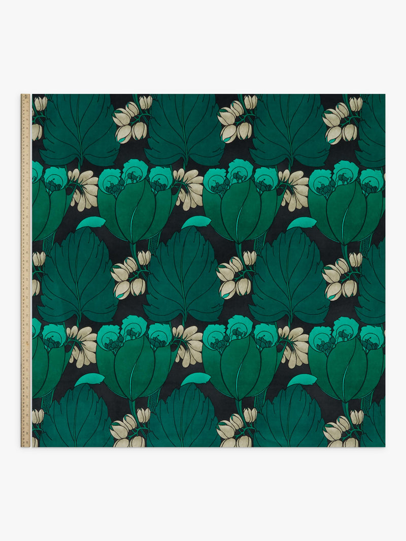 Liberty London Regency Tulip velvet floral fabric, UK version
