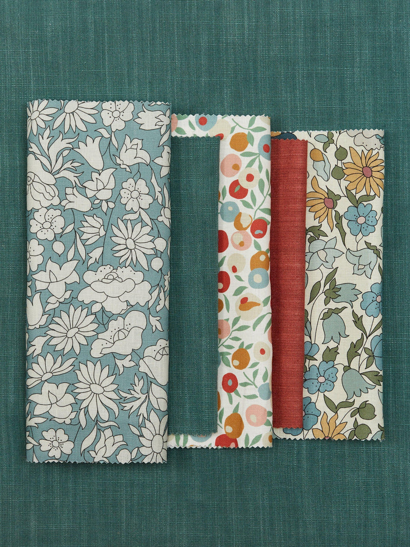 Liberty London Wiltshire Blossom floral linen fabric - British brand