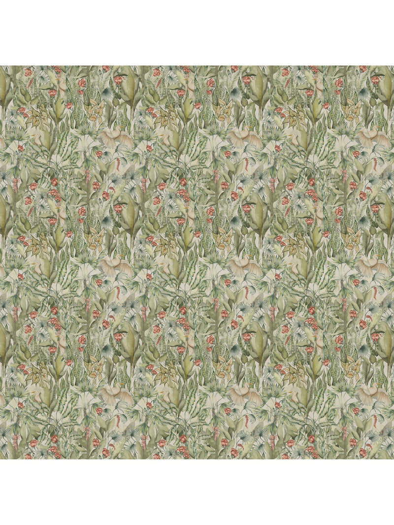 Voyage Mangrove green furnishing fabric, UK version