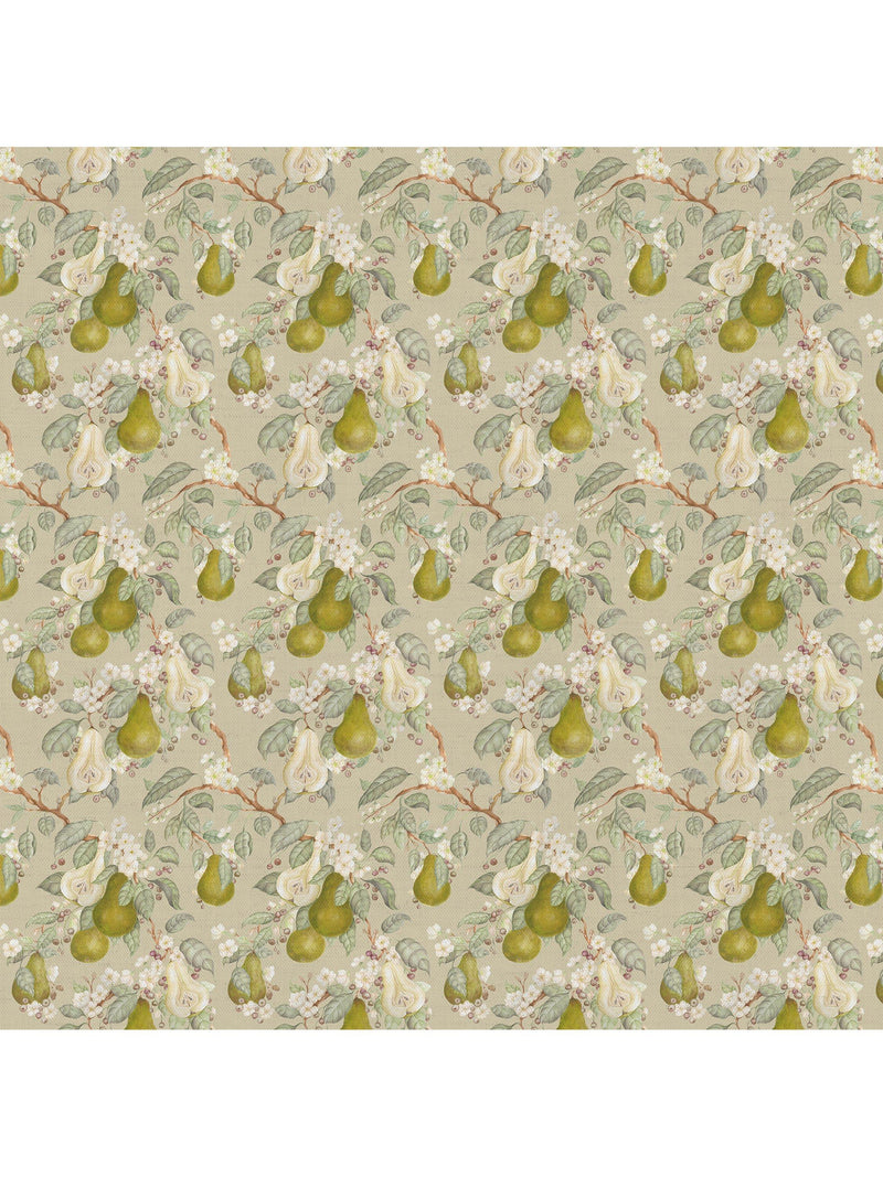 Voyage Pear Orchard Hazel fabric, cotton linen blend, imported from the UK
