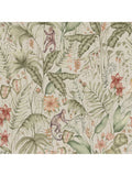 Voyage Tropical Utopia green furnishing fabric 100x145cm, imported from the UK