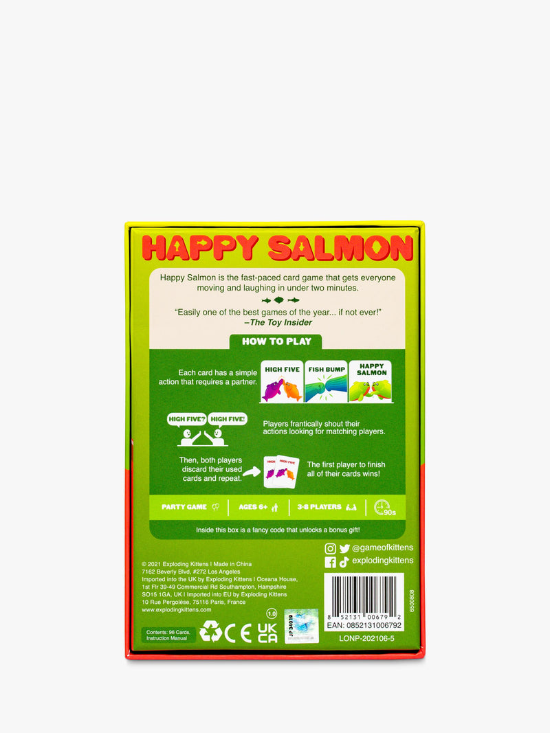 Esdevium Happy Salmon party card game, imported from the UK