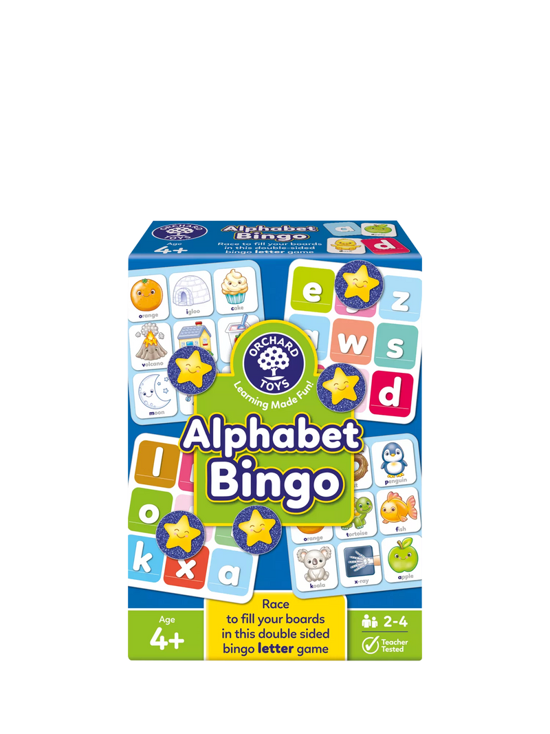 Orchard Toys Alphabet Bingo letter game box (British brand)
