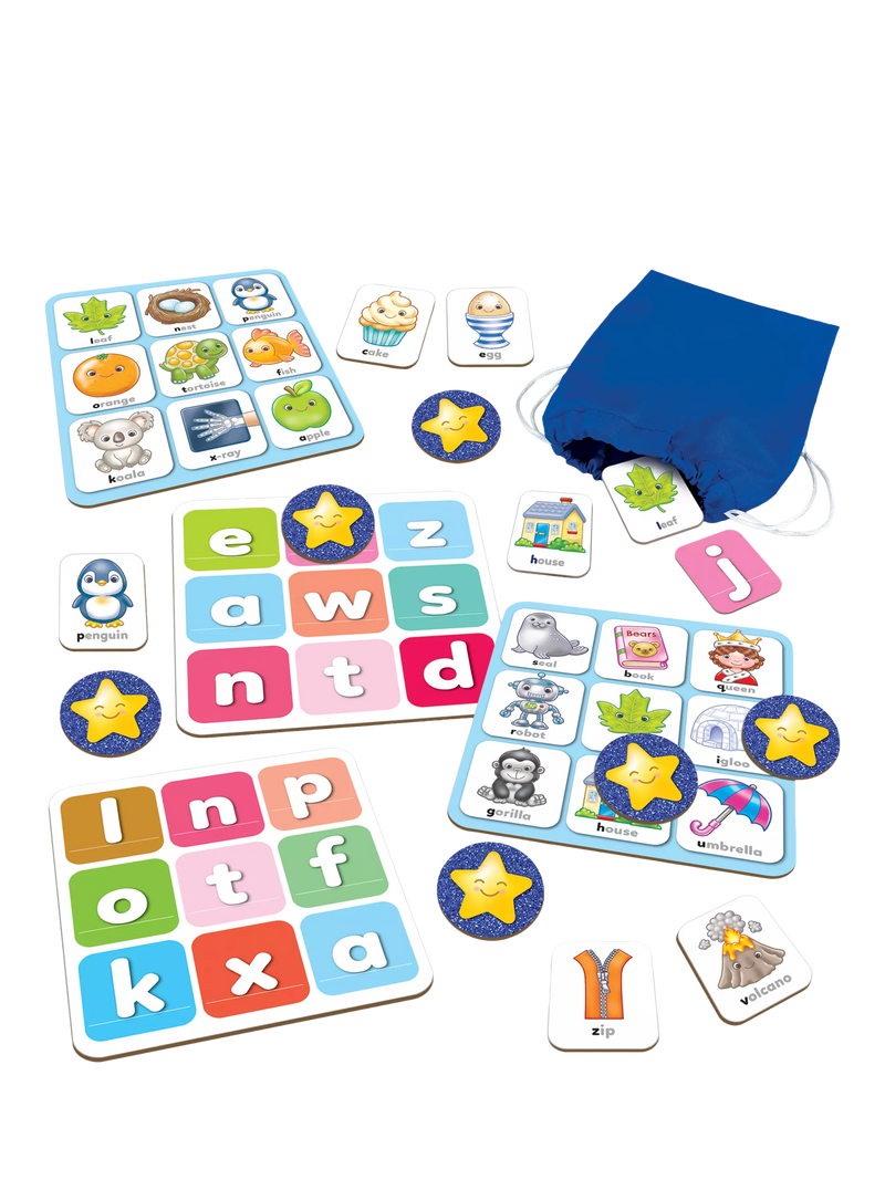 Orchard Toys Alphabet Bingo letter game box (British brand)