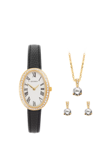 John Lewis Sekonda Bellamy Women's Watch and Jewellery Gift Set, Black- Buy online at McGrocer