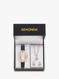 Sekonda Bellamy women's watch gift set black - British product