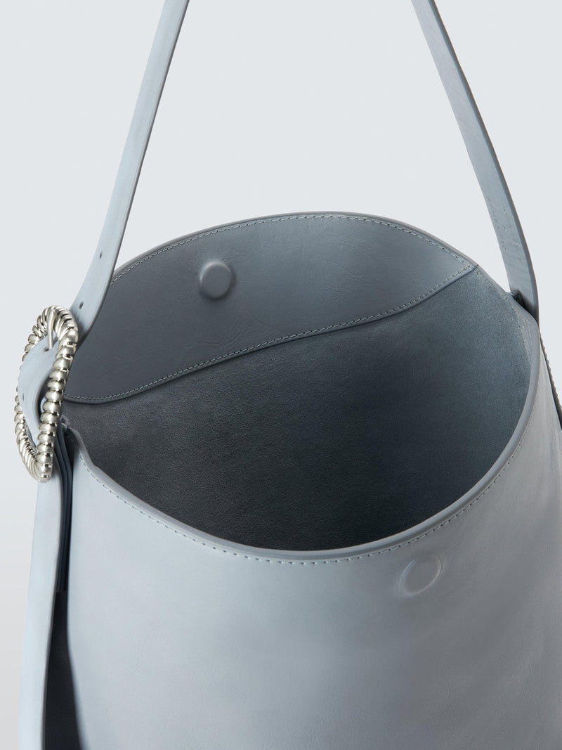John Lewis x REJINA PYO leather hobo bag grey large, UK version