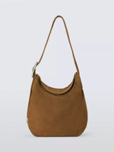 John Lewis John Lewis x REJINA PYO Medium Suede Hobo Shoulder Bag, Coffee Brown- Buy online at McGrocer
