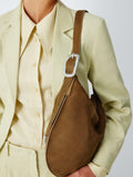 John Lewis REJINA PYO suede hobo bag brown, UK version