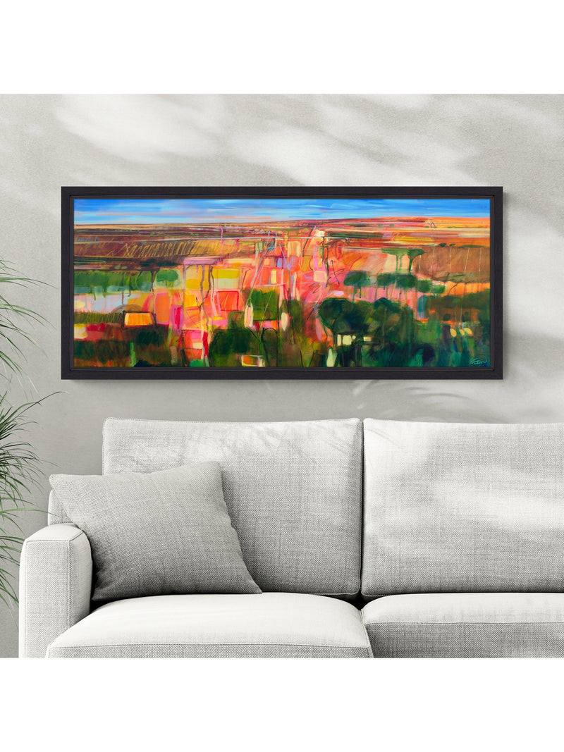 John Lewis Alex Ebdon framed canvas print Manchas Luz 106x46cm (British brand)