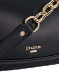 Dune London asymmetric chain shoulder bag black (British brand)