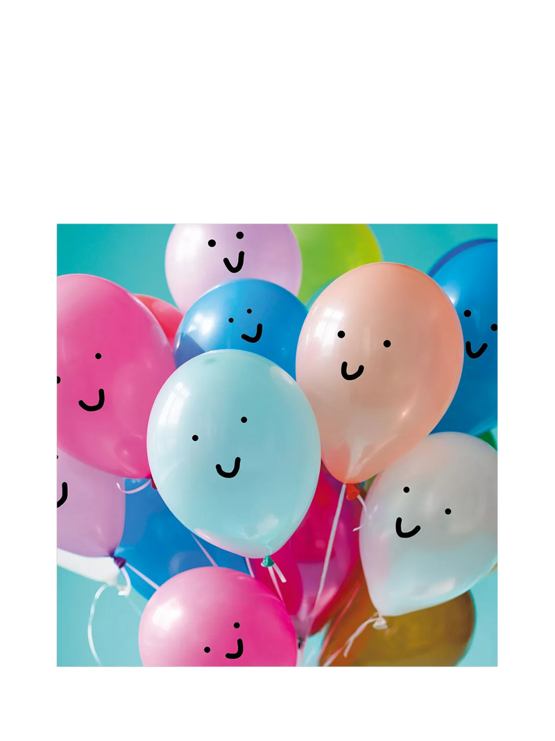 Cardmix Smile Balloons blank greeting card with envelope (British brand)