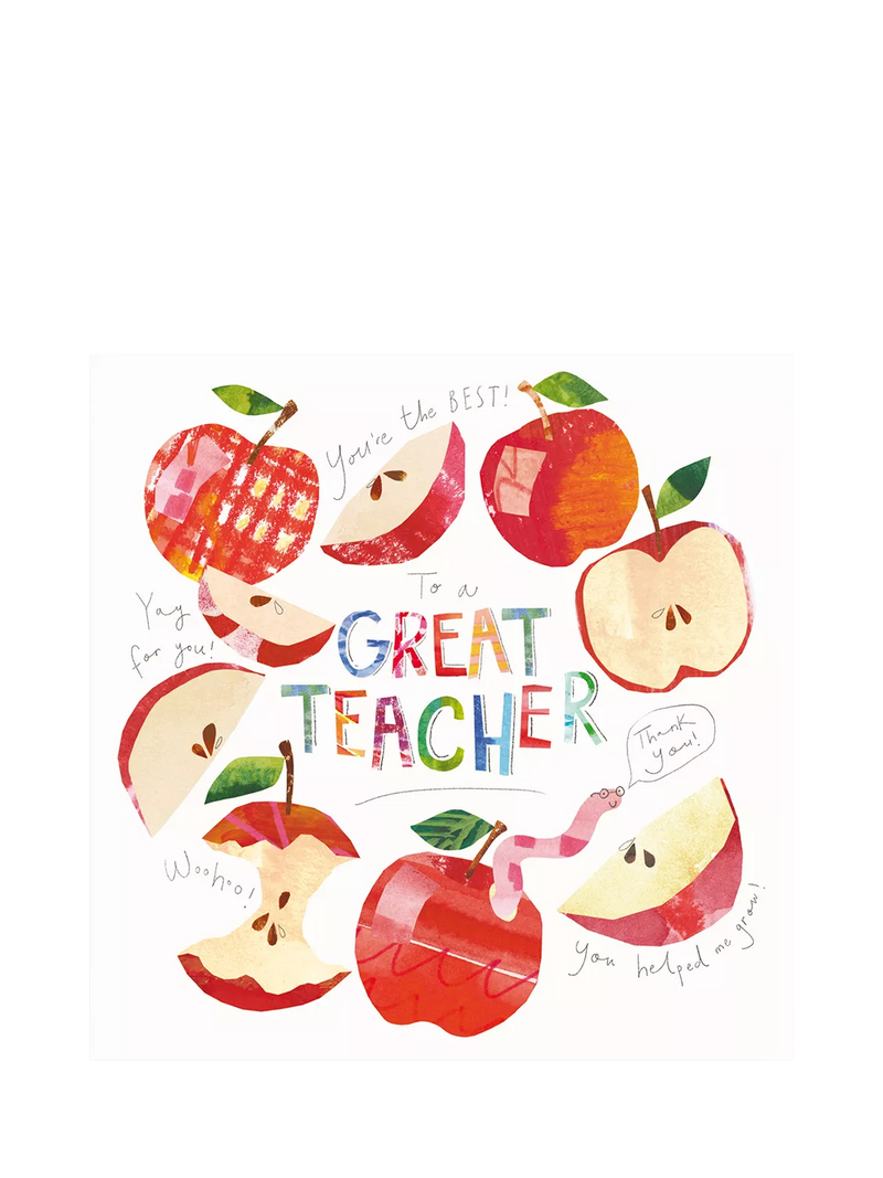 Woodmansterne Teacher Tools blank greeting card, British product