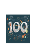 Woodmansterne greeting card 100 gold numbers, imported from the UK