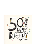 Woodmansterne 50 Today greeting card, UK version
