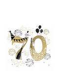 Woodmansterne gold foil birthday card 166x167mm - British product