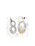 Woodmansterne 80th birthday card - British product