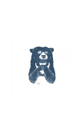 Woodmansterne bear holding coffee blank greeting card (British brand)