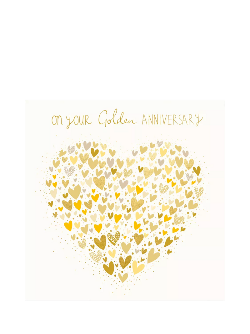 Woodmansterne golden anniversary card with brown envelope (British brand)