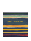 Woodmansterne Coloured Stripes Birthday Card - British product