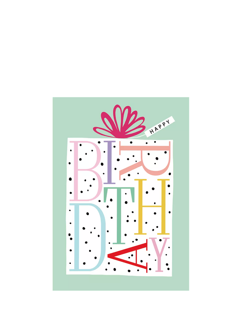 Woodmansterne birthday card blank inside pink envelope, imported from the UK