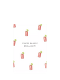 Woodmansterne Bloody Mary drinks greeting card - British product