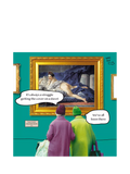 Woodmansterne Odalisque blank greeting card 166x167mm (British brand)