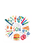 Woodmansterne candles son birthday card, UK version