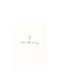 Woodmansterne Cross Christening Card, UK version