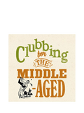 Woodmansterne clubbing golf greeting card, UK version