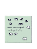 Woodmansterne Cows in a Field blank greeting card - British product