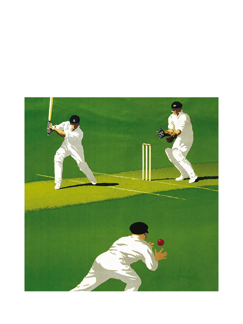 Woodmansterne cricket players birthday card, UK version