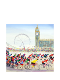 Woodmansterne cycle race through London birthday card, UK version