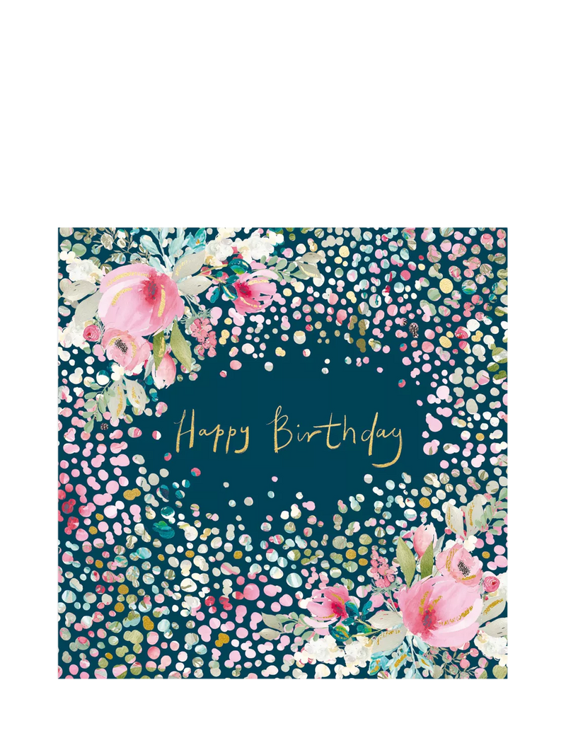 Woodmansterne Scattering of Dots birthday card, UK version