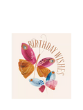 The Proper Mail Company butterflies brush strokes birthday card - British product