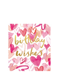 The Proper Mail Company hearts birthday card (British brand)