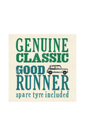 Woodmansterne blank greeting card Good Runner, UK version